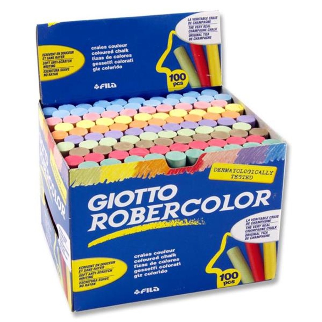 Craie couleurs boite de 100 - GIOTTO Robercolor