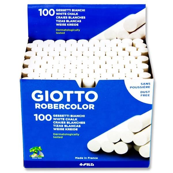Craie Blanche boite de 100 - GIOTTO ROBERCOLOR