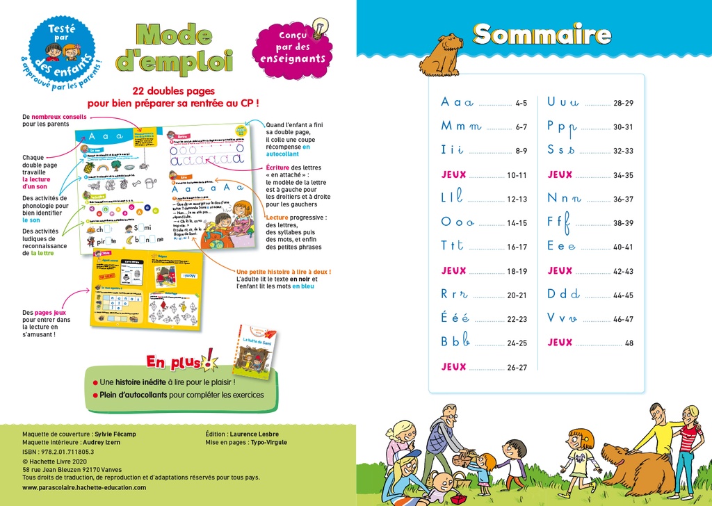 Sami Et Julie - Je Me Prépare À La Lecture De La Grande Section Au Cp - Cahier De Vacances 2022