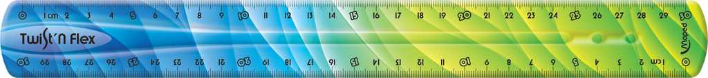 1 règle en plastique incassable - 20 cm - Twist'n Flex - Maped
