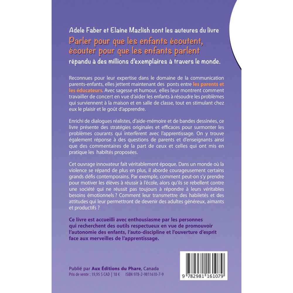 Parler pour que les enfants apprennent, à la maison et à l'école