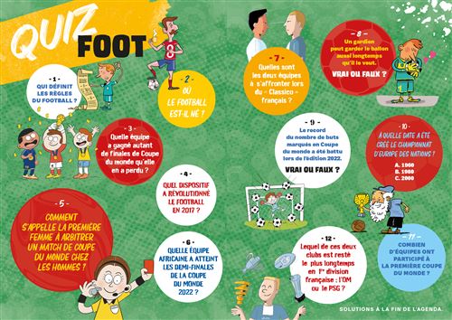 Agenda scolaire - Foot -2024/2025