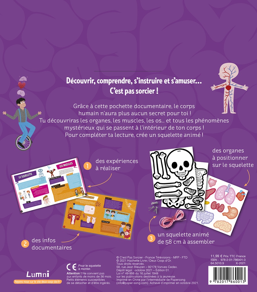 C'Est Pas Sorcier Corps Humain - Boîte Avec Accessoires
