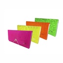 Porte chéquier Jaune fluo néon