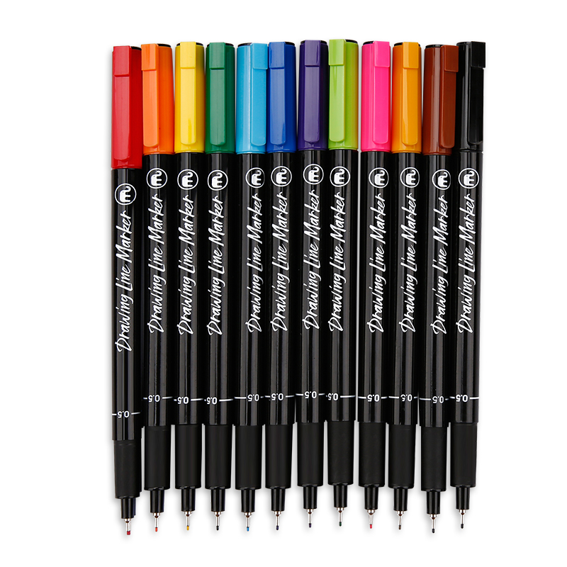 Drawing Line Marker 0.5mm 12 Colors