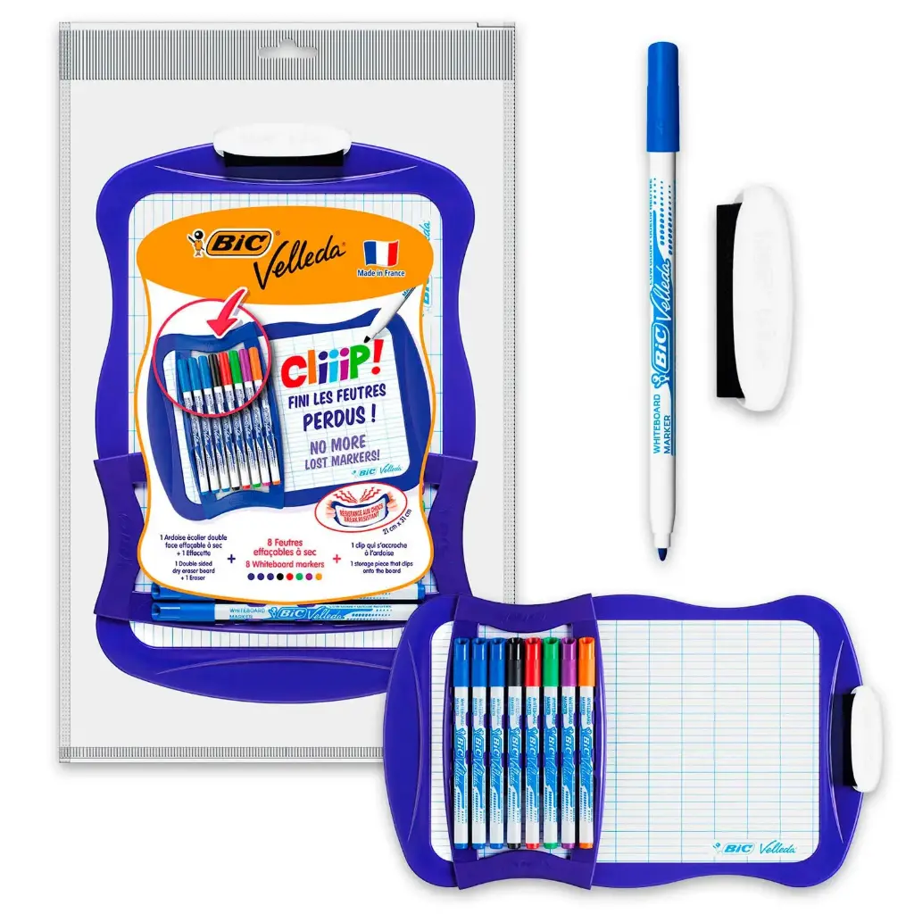 Ardoise Velleda clip Bic