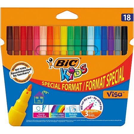 18 Feutres visa Kids - BIC