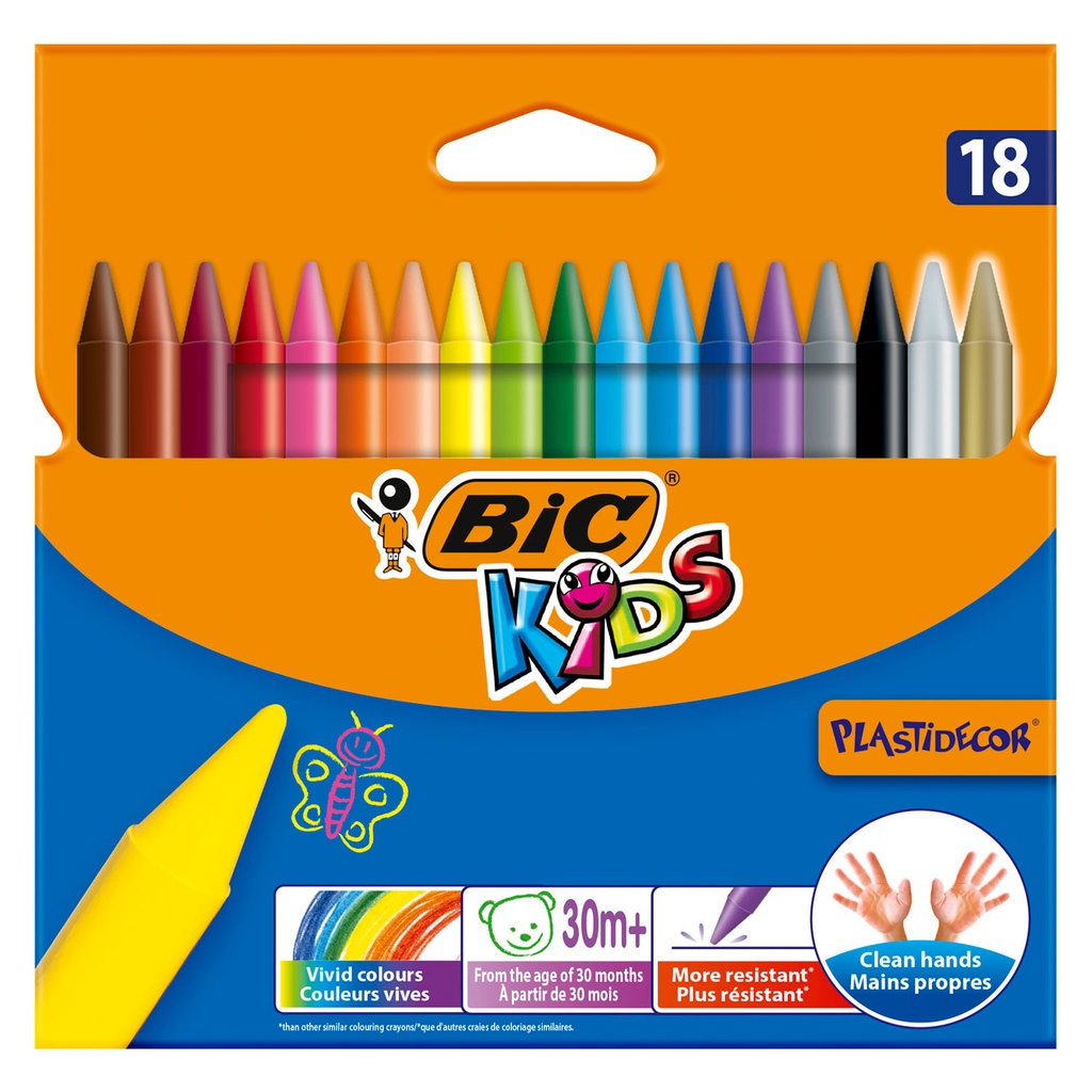 Paquet de 18 Couleurs Pastel Paint BIC