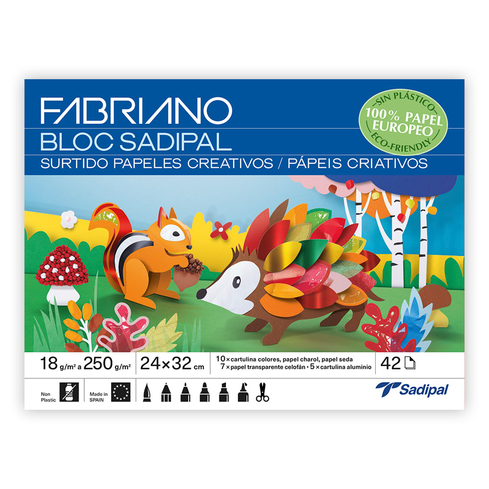 Bloc bricolage 42 Feuilles assortiment A4+