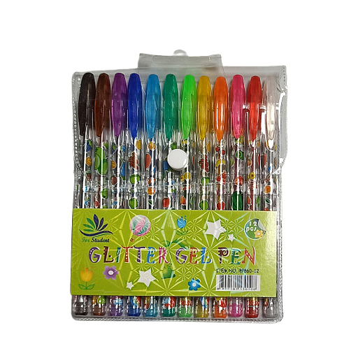 Pochette de 12 stylos Gel brillant Parfume
