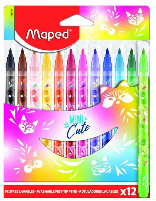 12 Feutre de coloriage Mini cute - Maped