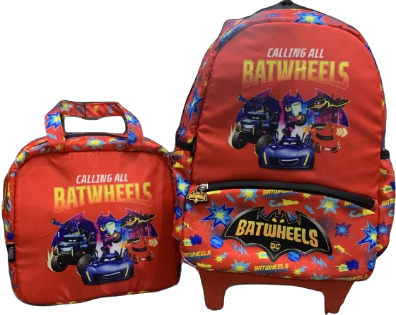 Cartable trolley pour garçons + sac à gouter carré - maternelle