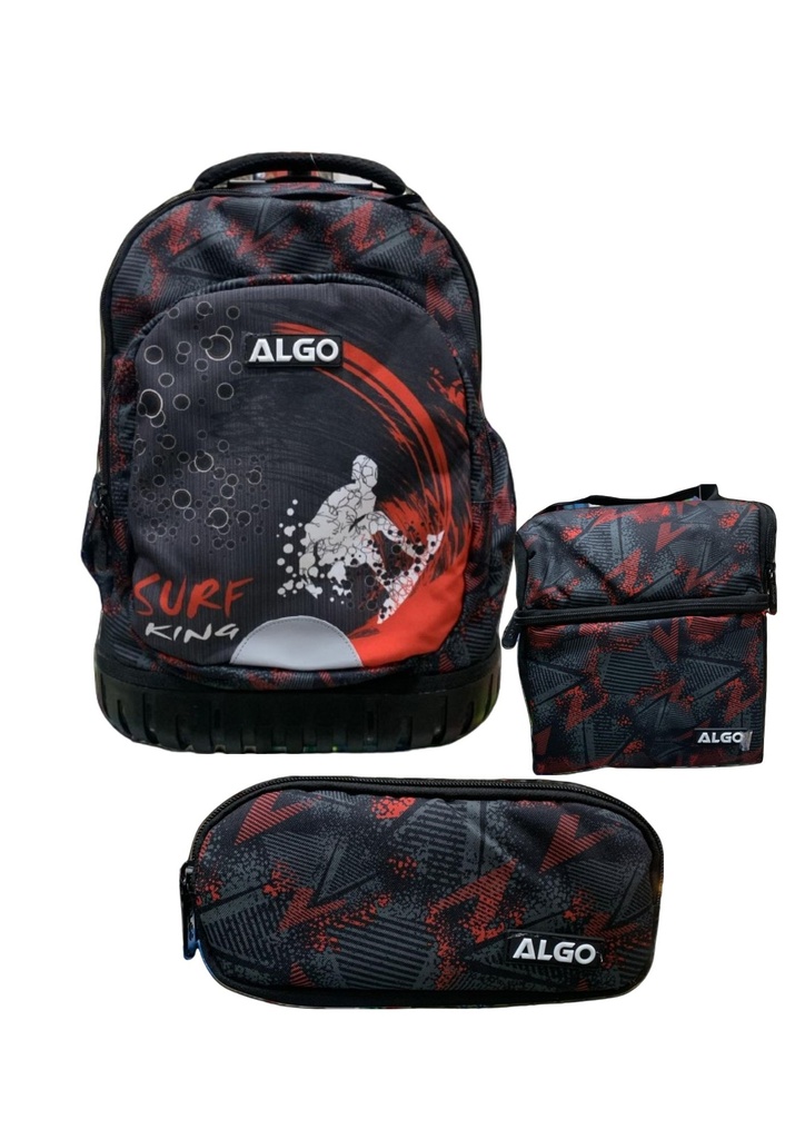 Cartable trolley 3 pièces 17" surf king algo