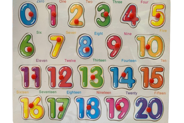 Puzzle chiffres anglais
