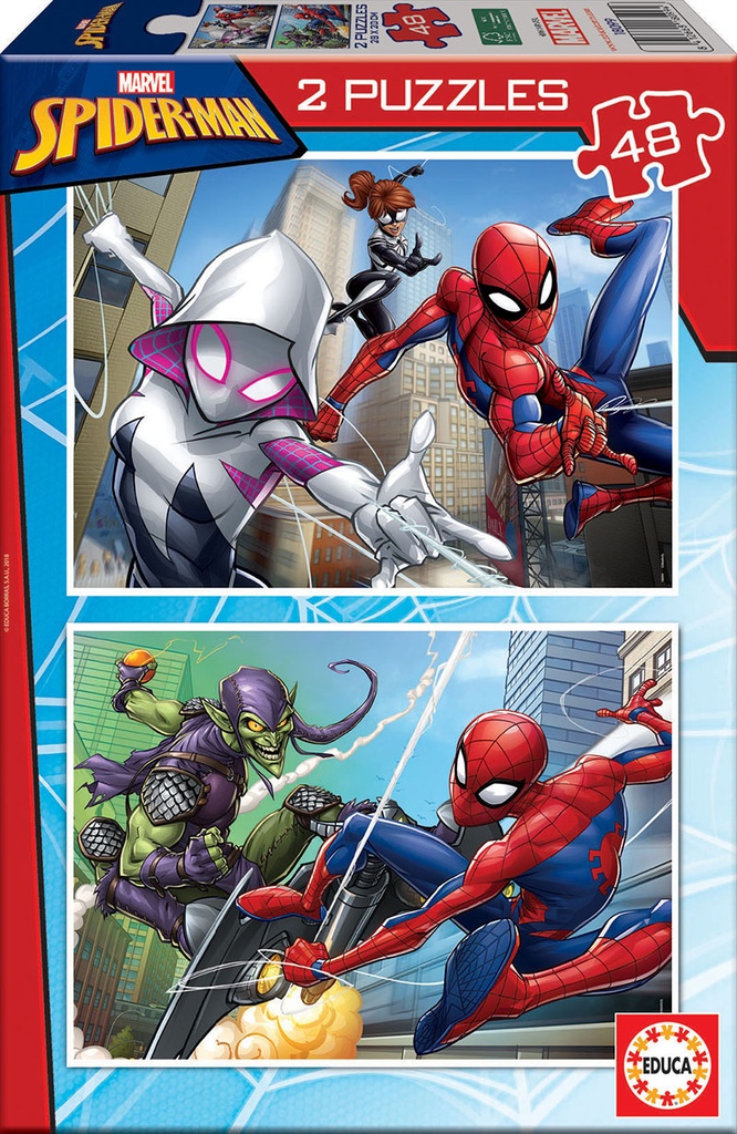 Puzzle Spider-Man - EDUCA - 2x48 pièces