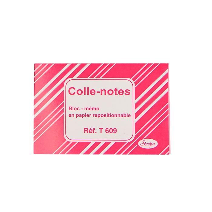 Notes repositionnables SICOPA