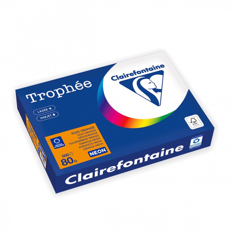 Trophee Papier Couleur orange A4 80gm