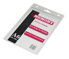 Plastique badge A6 - Memory