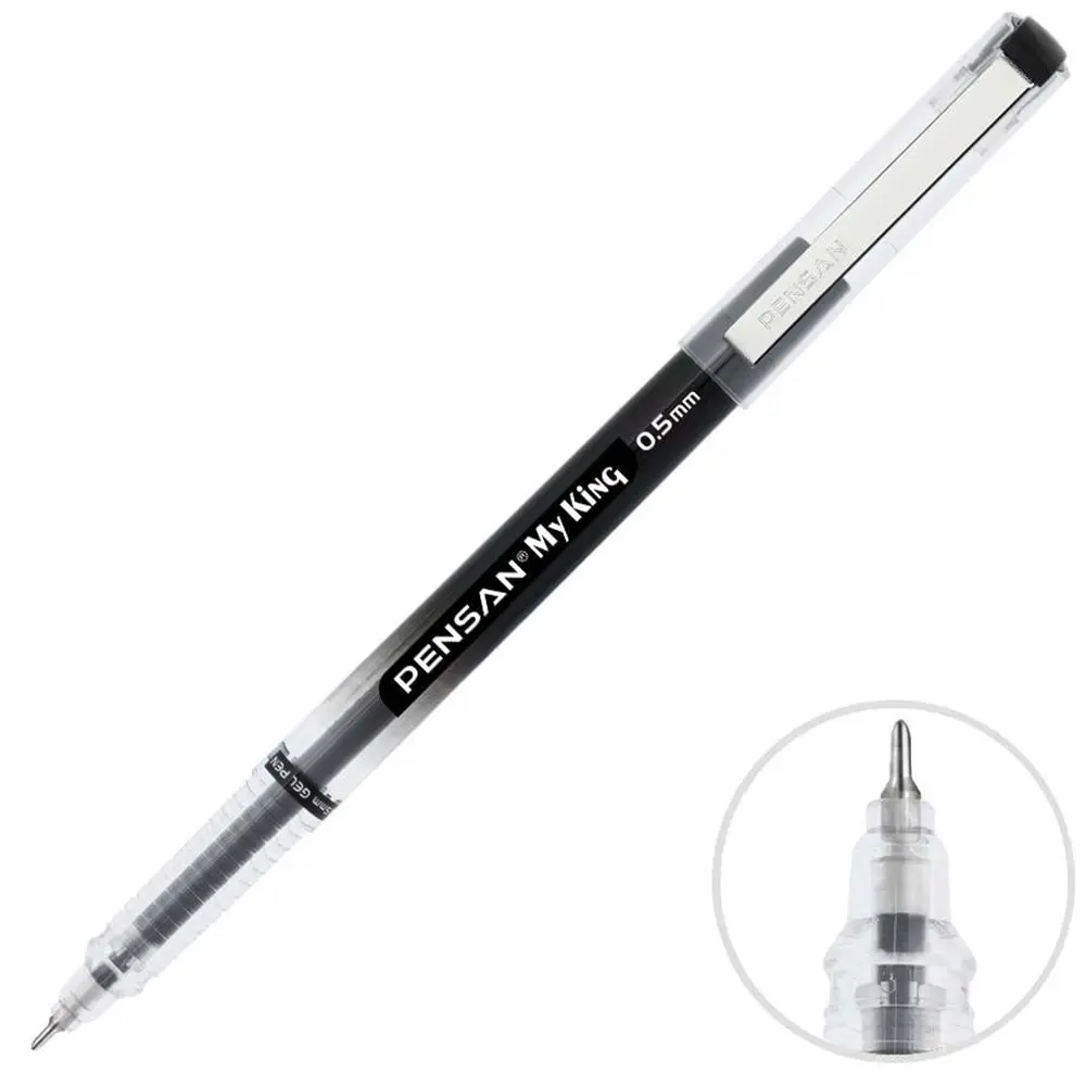 Stylo Gel My king noir 0.5 - Pensan 