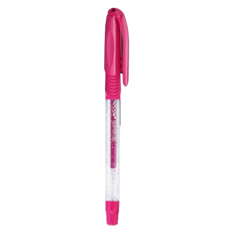 Stylo Gel Glitter rose 1.0mm - Pensan