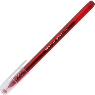 Stylo à bille rouge BURO 1.0mm - Pensan