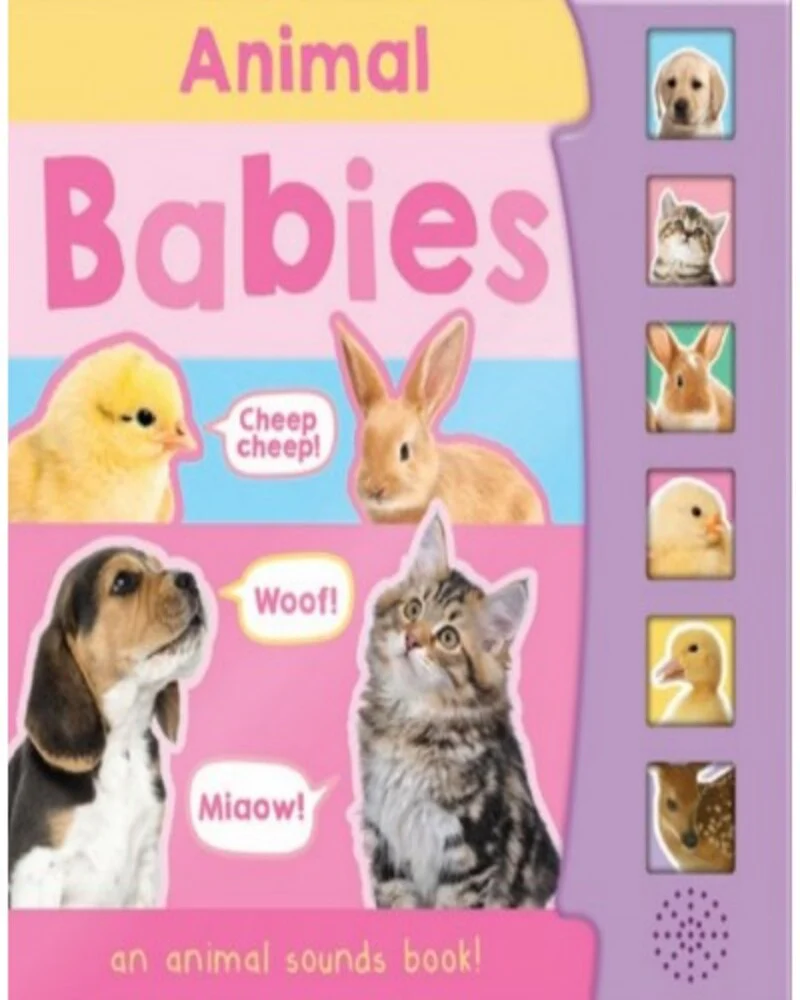 6 BUTTONS SOUND BOOK - BABY ANIMALS 