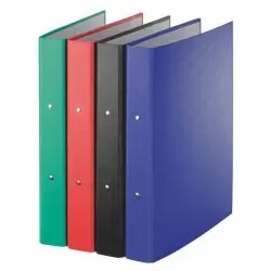 Classeur 4 Anneaux A4 Simili Bleu Algo