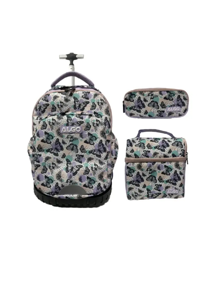 Cartable trolley 3 pièces 17" Mariposa algo