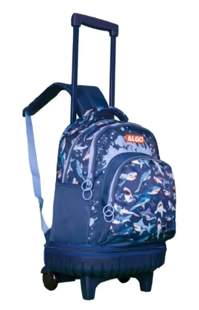 Cartable trolley 1 pièce 17" Satin ocean  - ALGO