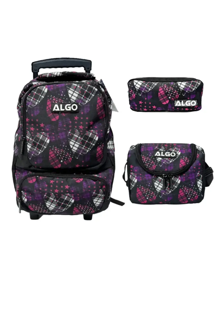 Cartable trolley 3 pièces 16" Romance - ALGO