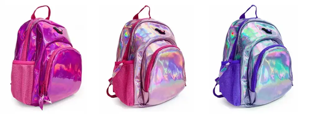 Sac à dos pour maternelle 8" Brillant - uni