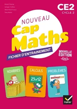 CAP Maths CE2 - Éd. 2021 - fichier entrainement + Cahier géométrie + livret problèmes 