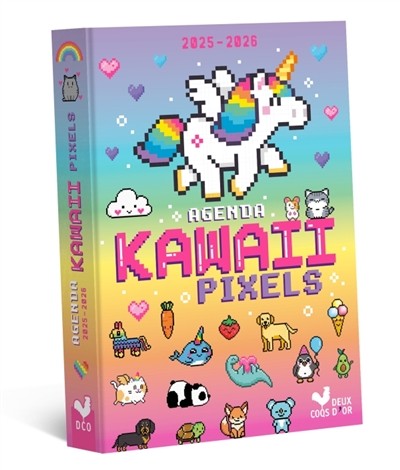 Agenda Scolaire Pixels Kawai 2025-2026