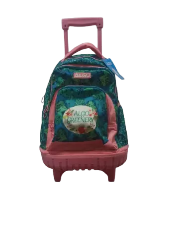 Cartable à roulettes Satin Greenery