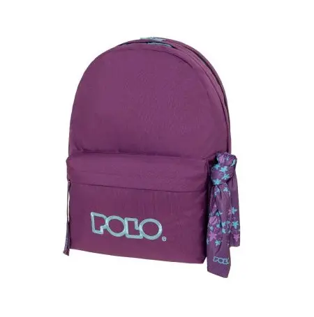 Sac a dos POLO + scarf violet 