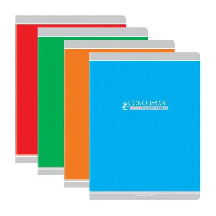 Cahier Conquerant Agr 24*32 96p 90g Seyes 