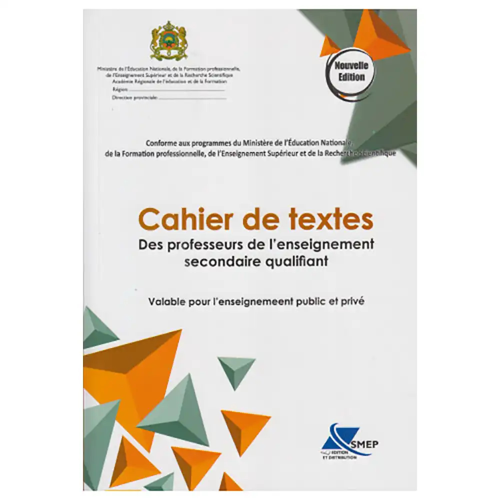 Cahier de texte secondaire Secondaire qualifiant français-SMEP
