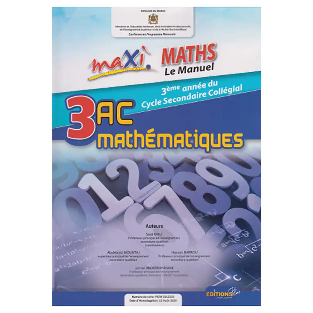Maxi Maths 3Ac Le Manuel