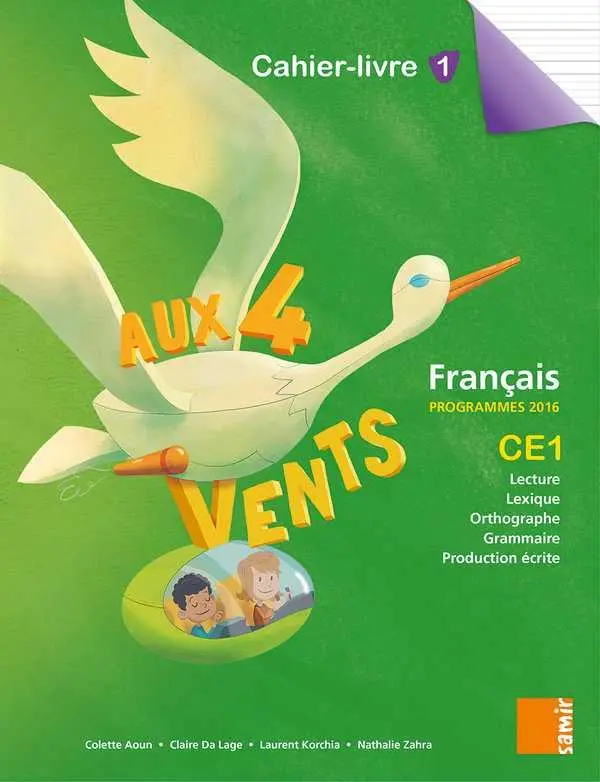 Aux 4 Vents Ce1 Cahier Livre N° 1
