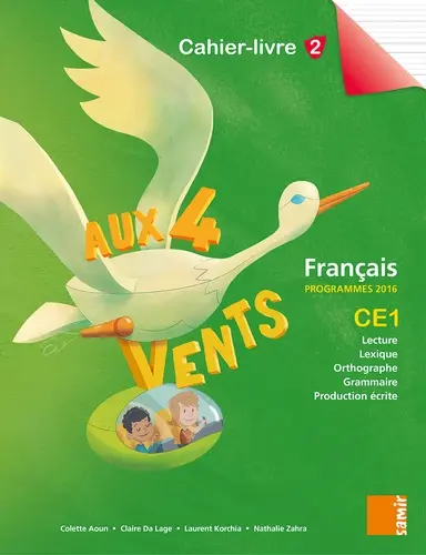 Aux 4 Vents Ce1 Cahier Livre N° 2