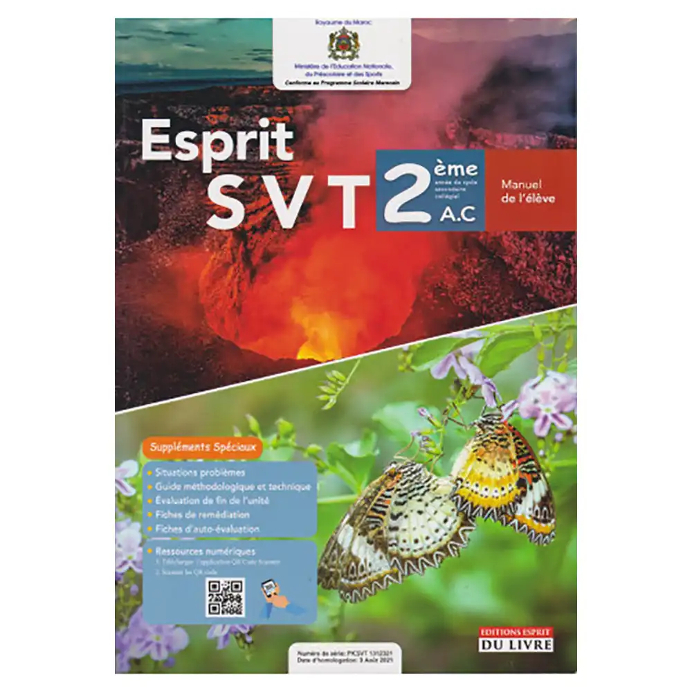 Esprit Svt 2ac Edition Esprit Du Livre