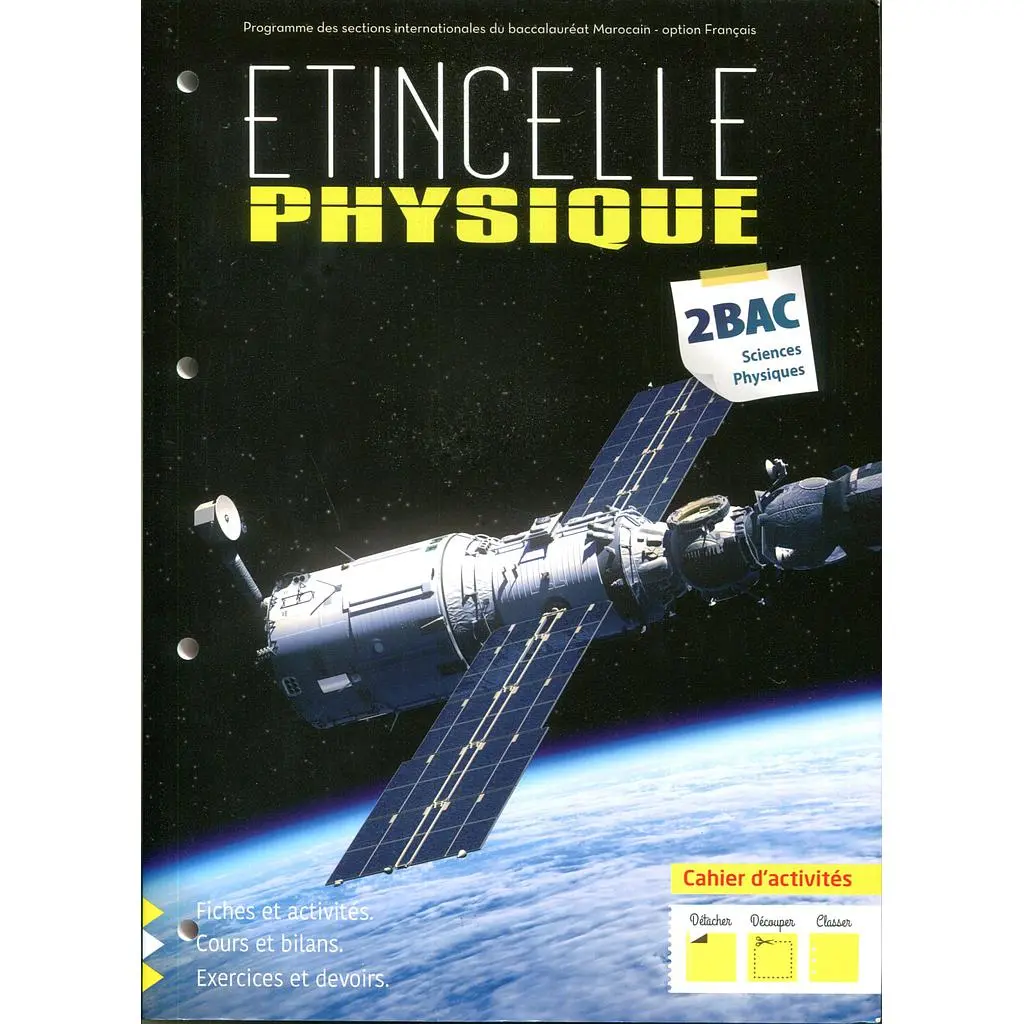 Etincelle Physique Chimie 1/2 Cahier D'Activités 2Ème Bac Sc Pc