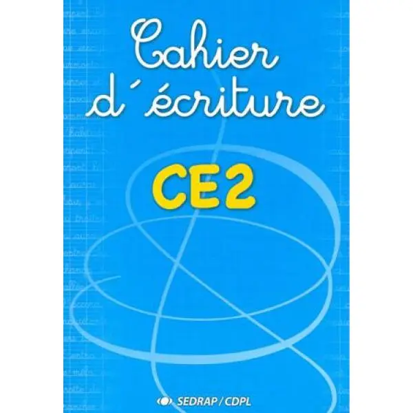 Cahier D'Ecriture Sedrap Ce2