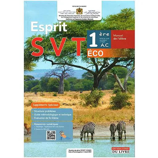 Esprit Svt 1Ac Eco le manuel