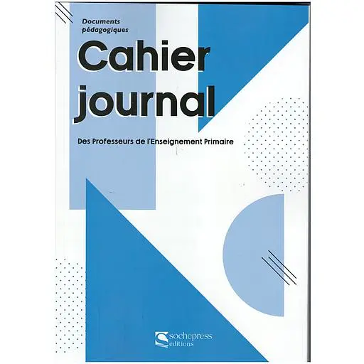 Cahier Journal des professeurs de l'enseignement primaire 