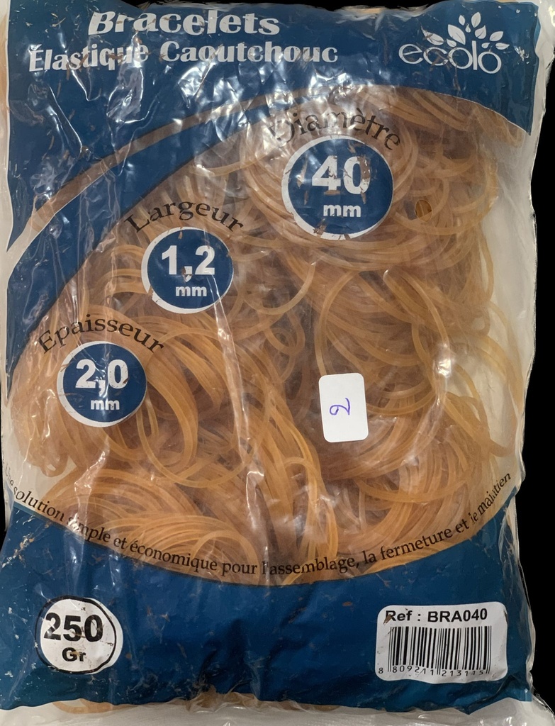 Bracelets Elastiques Diam 40mm ecolo