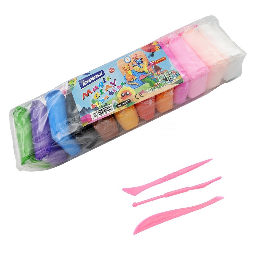 Pochette 12 Pate A Modeler Super Clay