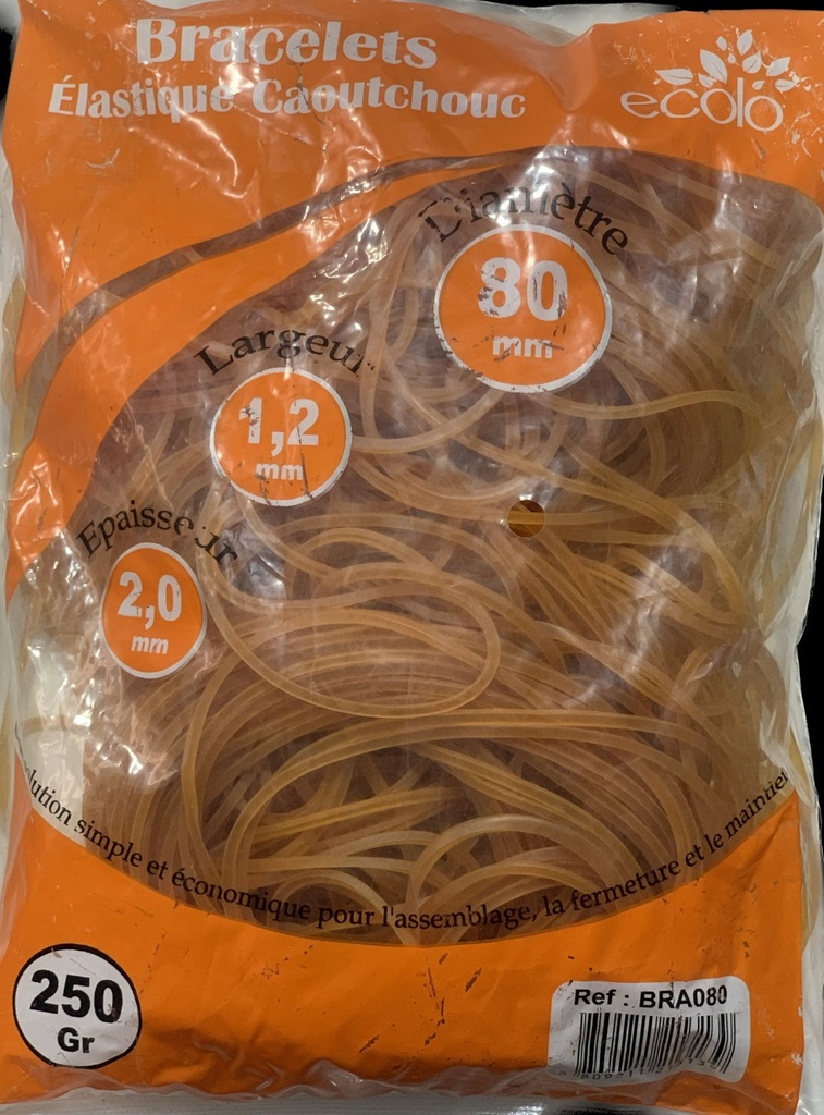 Bracelets Elastiques Diam 80mm ecolo