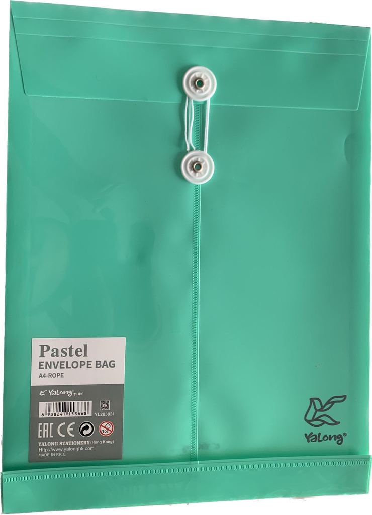 Enveloppe plastique pastel yalong
