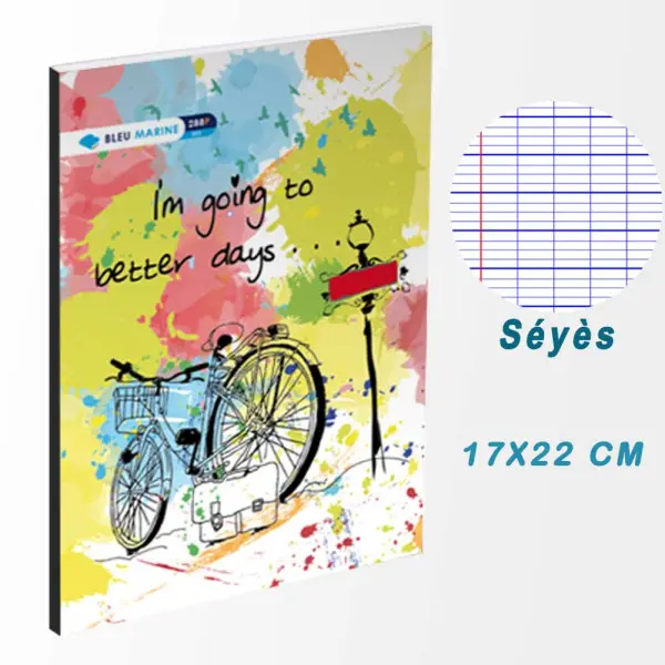 cahier broché 288P séyès 17*22 BM...